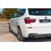 Накладки сплиттеры боковые на задний бампер на BMW X3 F25 M-Pack Polift